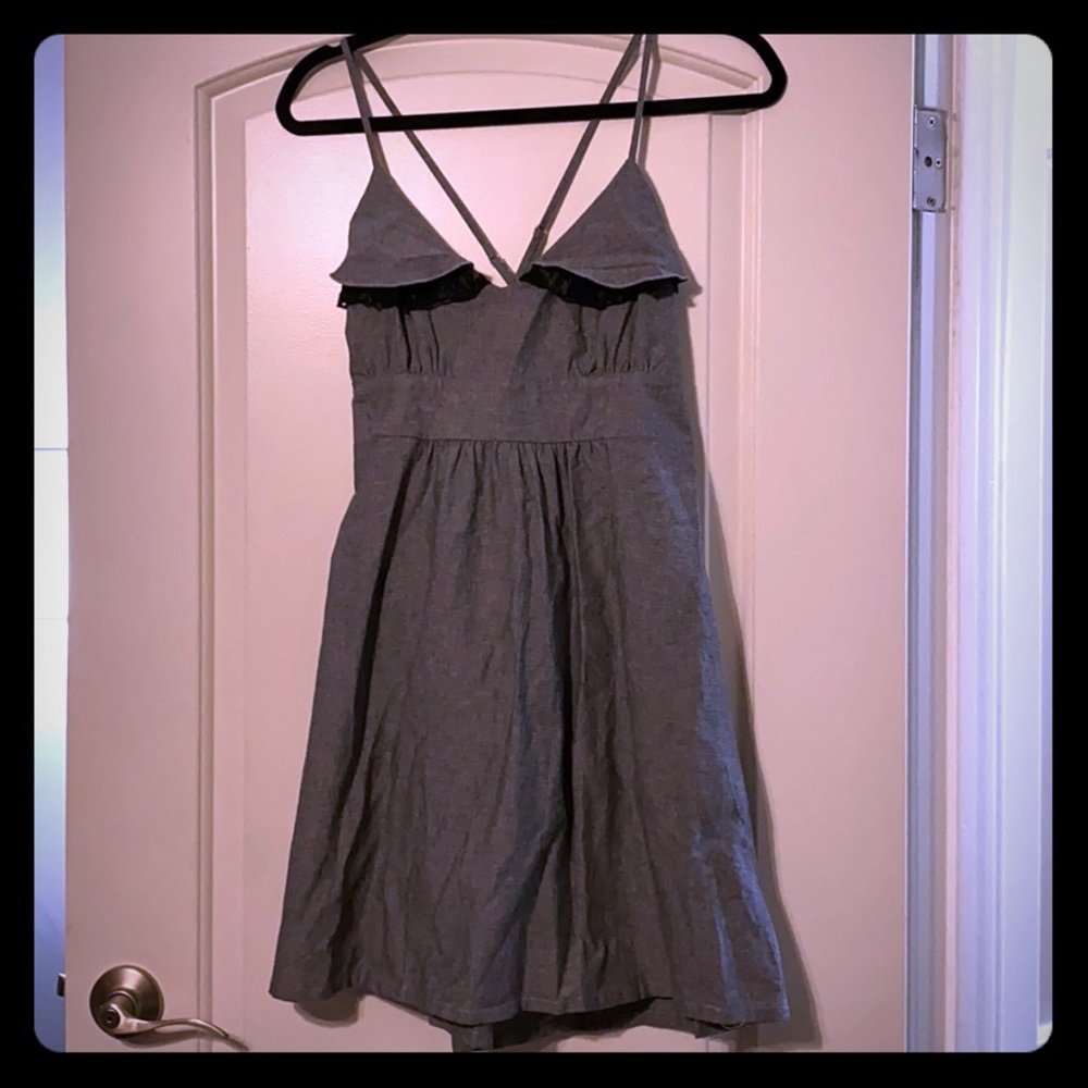 Grey and black dress